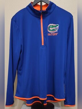 Fanatics Blue and Orange Women's Quarter Zip